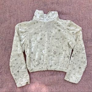 Samantha Pleet Celestial Cropped Blouse